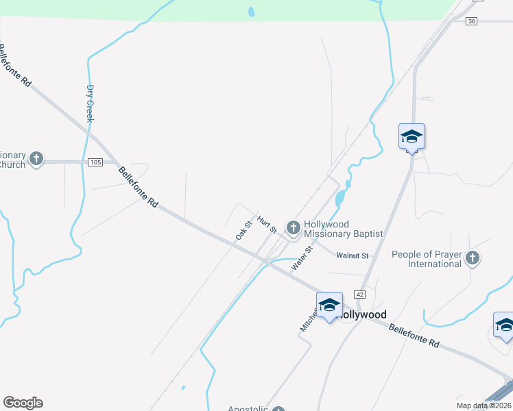 map of restaurants, bars, coffee shops, grocery stores, and more near 168 Hurt Street in Hollywood