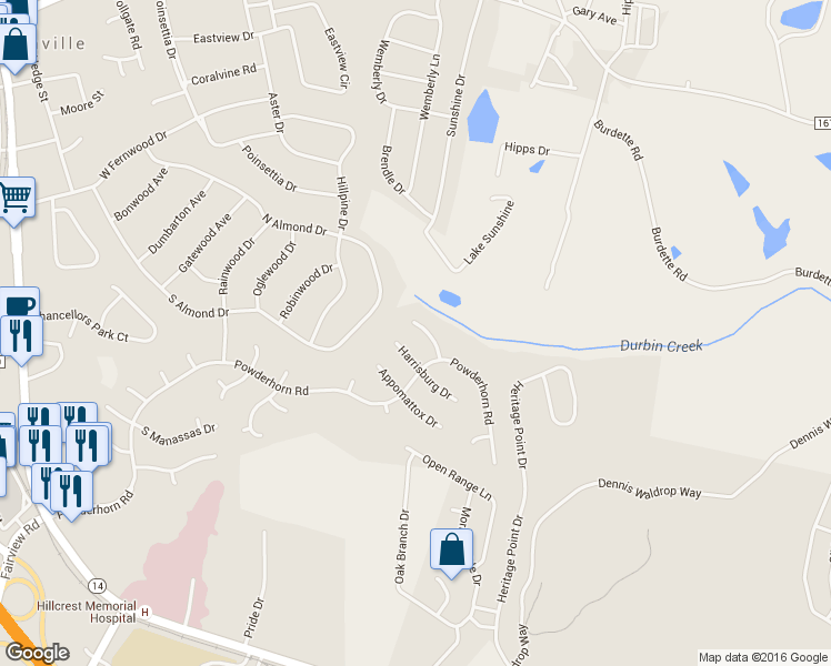 map of restaurants, bars, coffee shops, grocery stores, and more near 109 Harpers Ferry Court in Simpsonville
