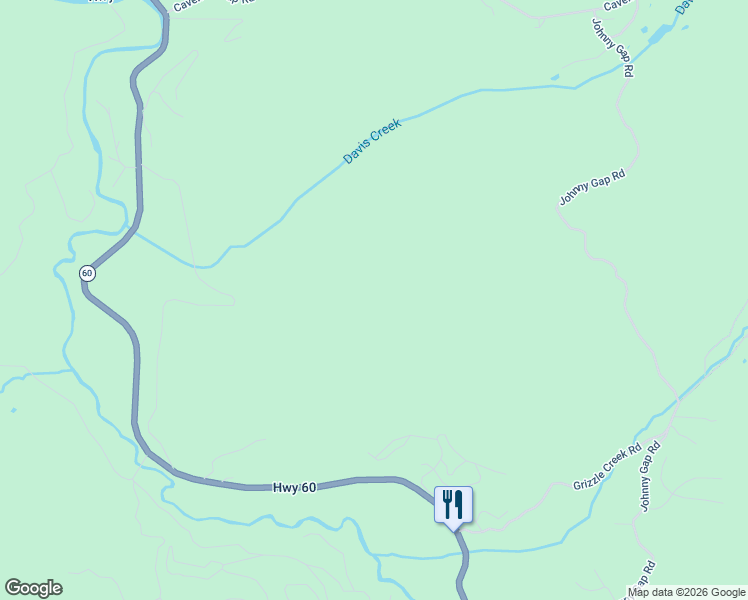 map of restaurants, bars, coffee shops, grocery stores, and more near 10207 Harkins Circle in Suches