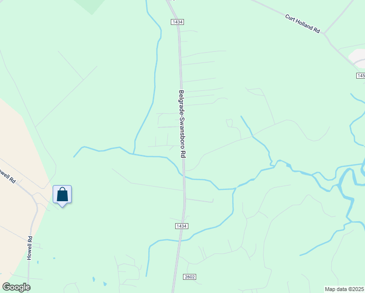 map of restaurants, bars, coffee shops, grocery stores, and more near 401 Belgrade-Swansboro Road in Stella