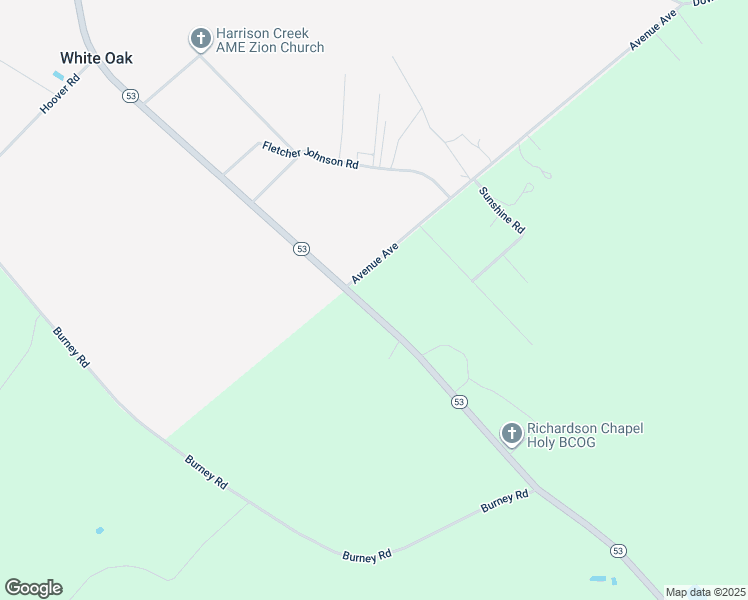 map of restaurants, bars, coffee shops, grocery stores, and more near 8444 North Carolina 53 in White Oak