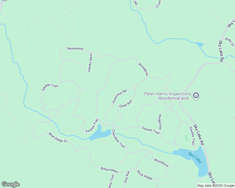 map of restaurants, bars, coffee shops, grocery stores, and more near 277 Pinecrest Road in Sautee Nacoochee