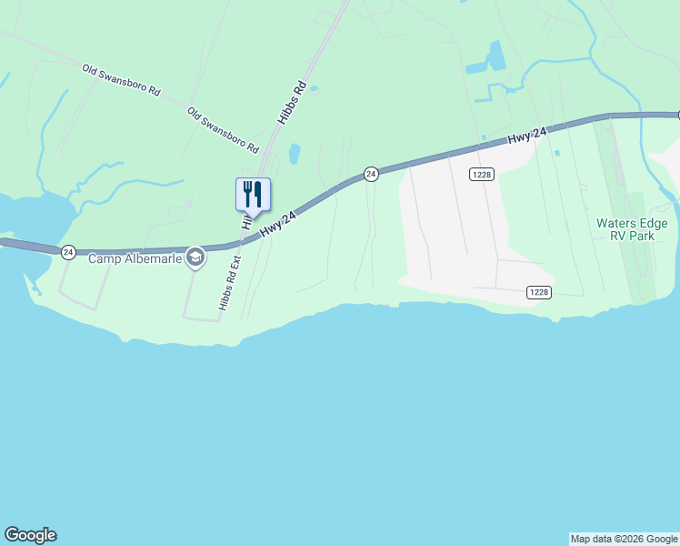 map of restaurants, bars, coffee shops, grocery stores, and more near 1718-1798 Jesse Way in Newport