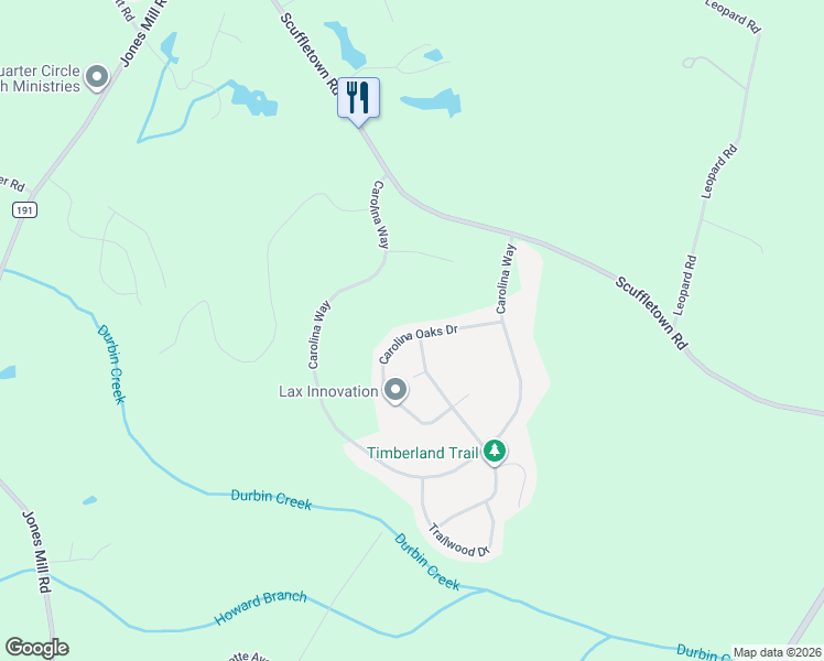 map of restaurants, bars, coffee shops, grocery stores, and more near 100 Carolina Oaks Drive in Fountain Inn