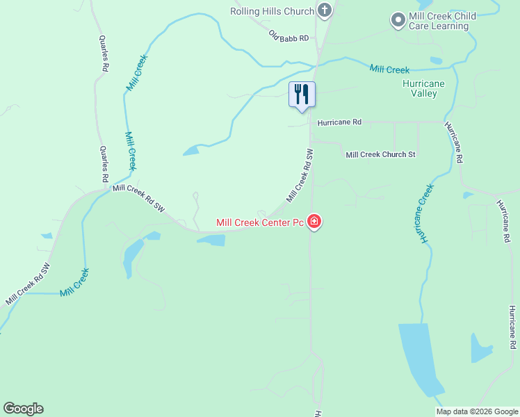 map of restaurants, bars, coffee shops, grocery stores, and more near 1866 Mill Creek Road in Rocky Face