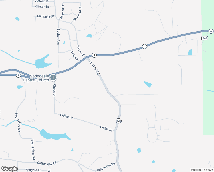 map of restaurants, bars, coffee shops, grocery stores, and more near 370 Dumas Road in Ripley
