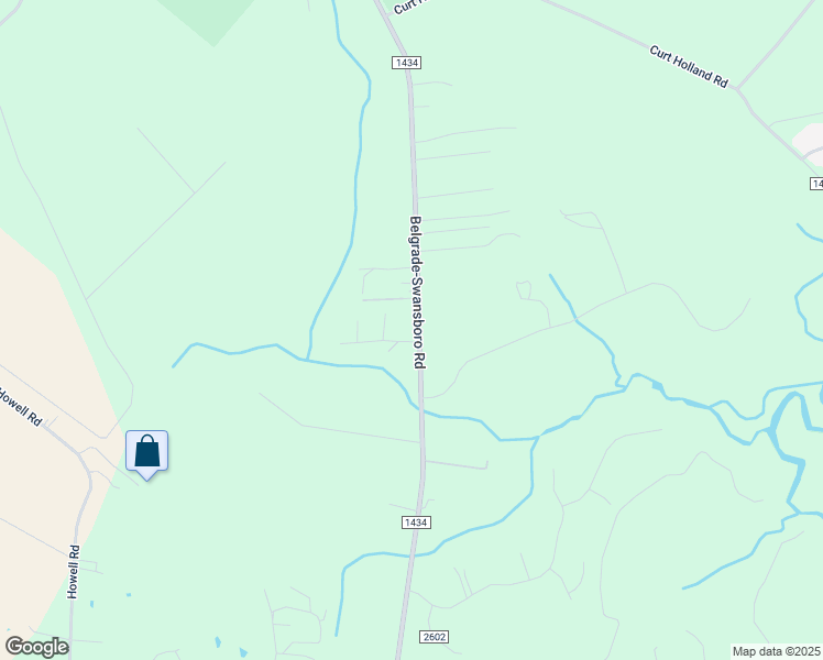 map of restaurants, bars, coffee shops, grocery stores, and more near 407 Belgrade-Swansboro Road in Stella