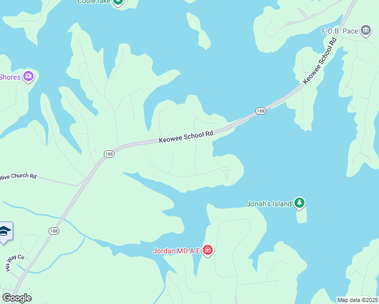 map of restaurants, bars, coffee shops, grocery stores, and more near 106 Emerald Pointe Drive in Seneca