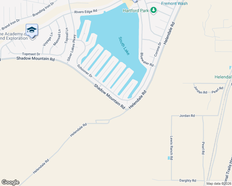 map of restaurants, bars, coffee shops, grocery stores, and more near 26325 Edgewater Lane in Helendale