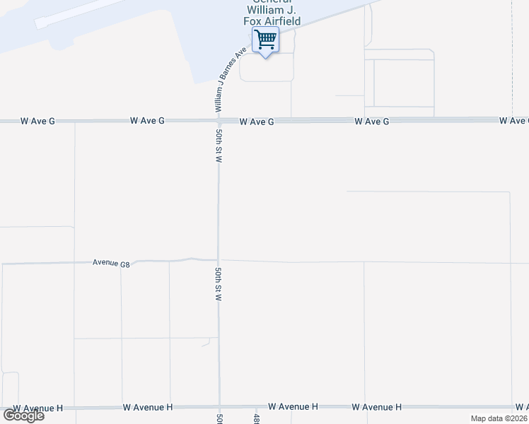 map of restaurants, bars, coffee shops, grocery stores, and more near 48th Street West in Lancaster