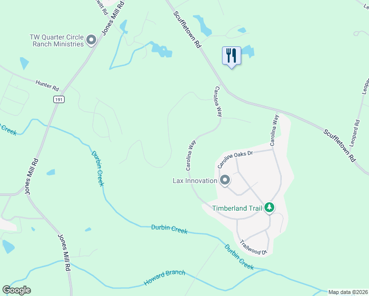 map of restaurants, bars, coffee shops, grocery stores, and more near 61 Carolina Way in Fountain Inn