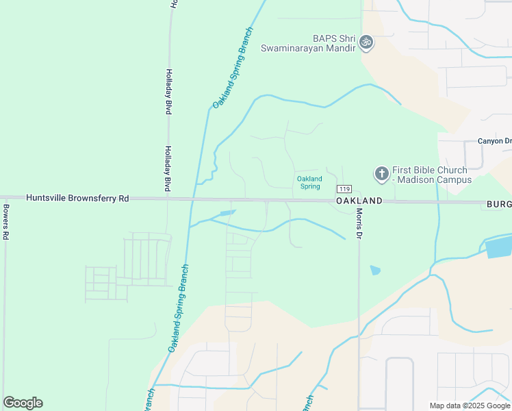map of restaurants, bars, coffee shops, grocery stores, and more near 28580 Huntsville Brownsferry Road in Madison