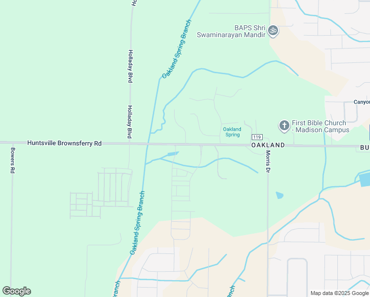 map of restaurants, bars, coffee shops, grocery stores, and more near 28580 Huntsville Brownsferry Road in Madison