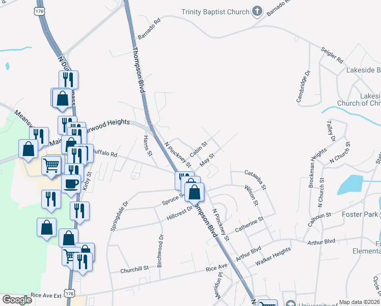 map of restaurants, bars, coffee shops, grocery stores, and more near 209 Haskel Street in Union