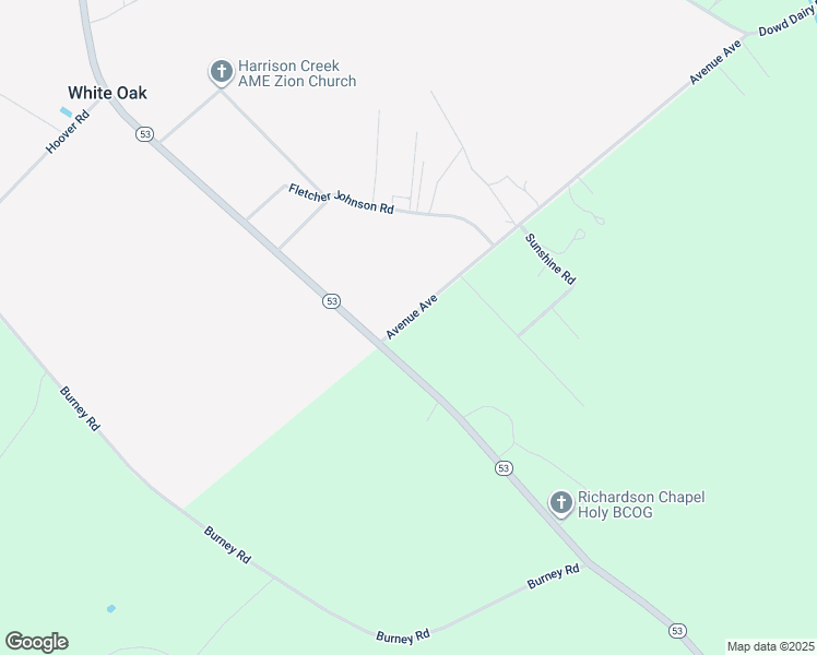 map of restaurants, bars, coffee shops, grocery stores, and more near 68 Avenue Avenue in White Oak