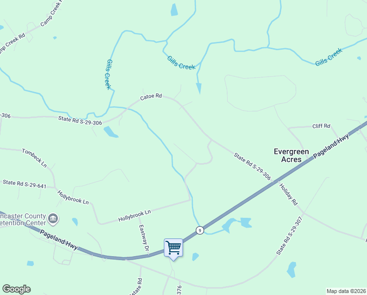 map of restaurants, bars, coffee shops, grocery stores, and more near 1745 Wilderness Lane in Lancaster