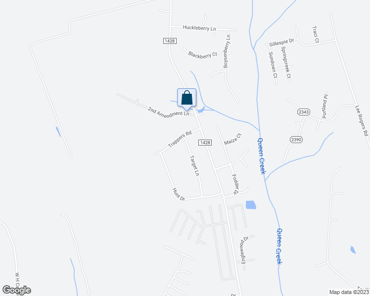 map of restaurants, bars, coffee shops, grocery stores, and more near 223 Target Lane in Hubert