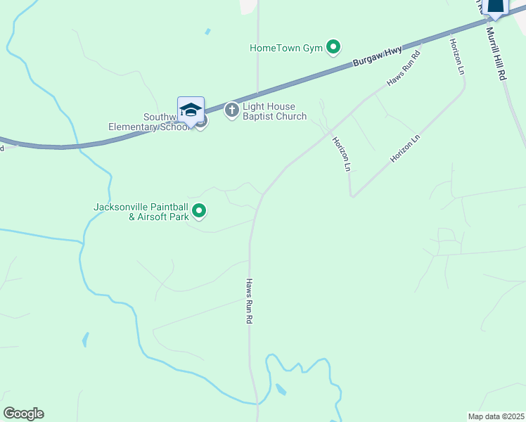 map of restaurants, bars, coffee shops, grocery stores, and more near 273 Haws Run Road in Jacksonville