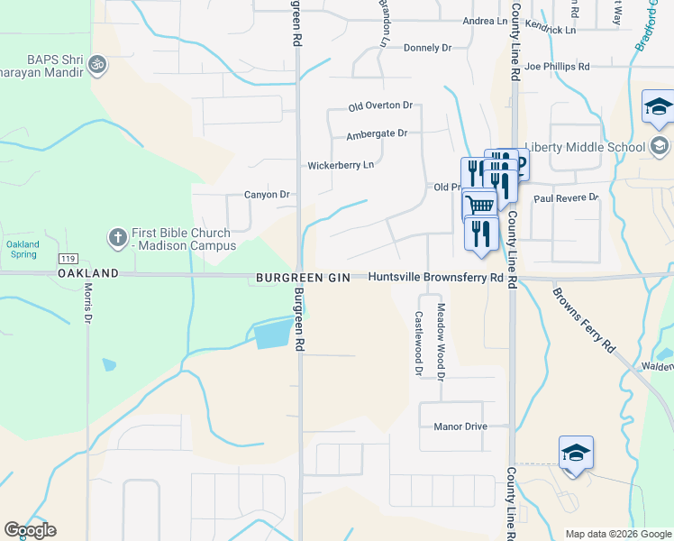 map of restaurants, bars, coffee shops, grocery stores, and more near 335 Stoneham Way in Madison