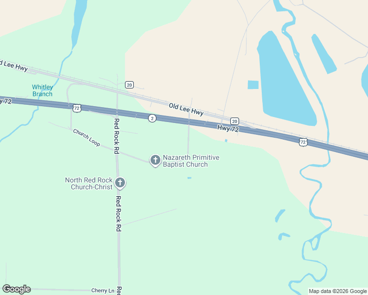 map of restaurants, bars, coffee shops, grocery stores, and more near 277-899 Church Loop in Cherokee