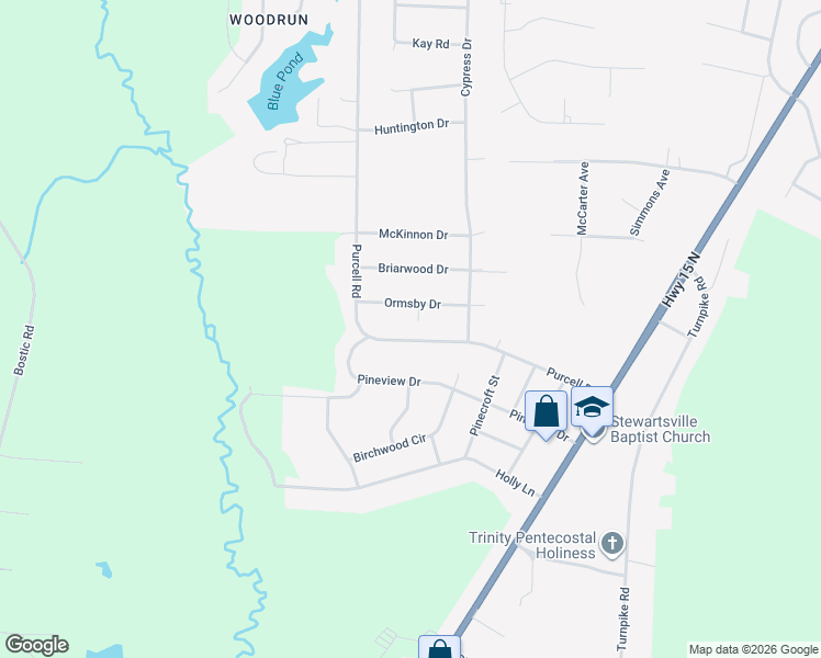 map of restaurants, bars, coffee shops, grocery stores, and more near 11621 Purcell Road in Laurinburg