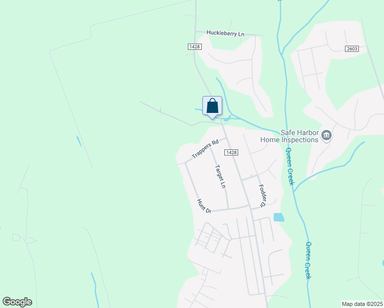 map of restaurants, bars, coffee shops, grocery stores, and more near 312 Trappers Road in Hubert