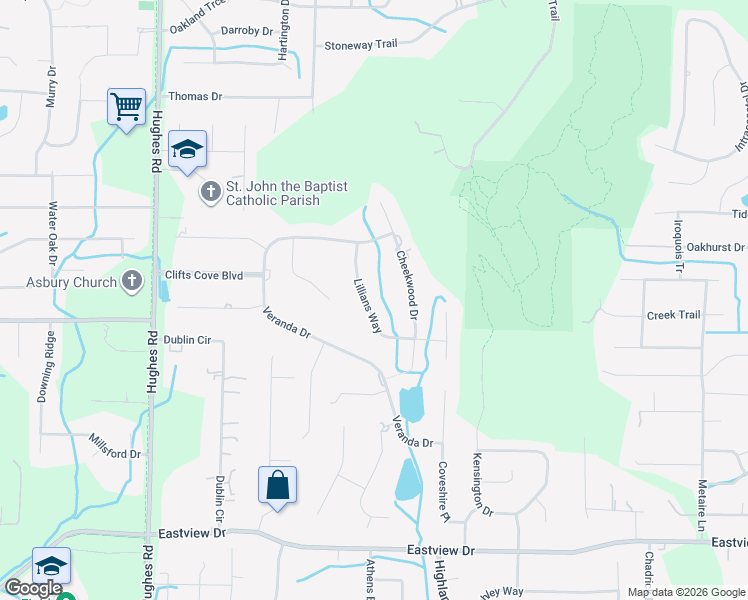map of restaurants, bars, coffee shops, grocery stores, and more near 111 Lillians Way in Madison