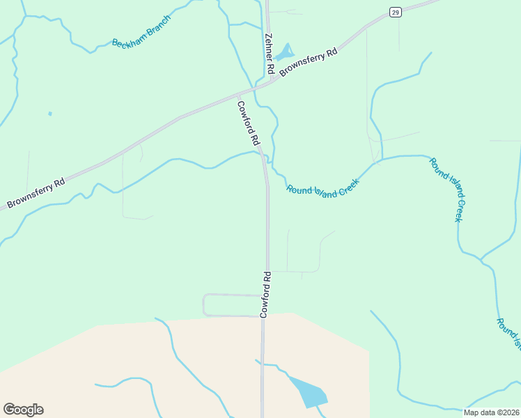 map of restaurants, bars, coffee shops, grocery stores, and more near 11688 Cowford Road in Athens