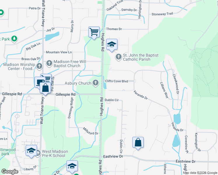 map of restaurants, bars, coffee shops, grocery stores, and more near 118 Cliftmere Place in Madison