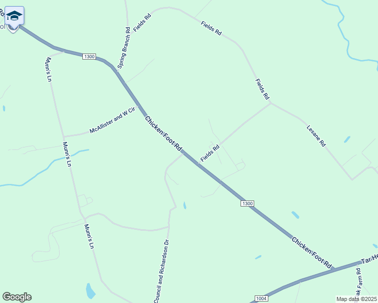 map of restaurants, bars, coffee shops, grocery stores, and more near 884 Chicken Foot Road in Tar Heel