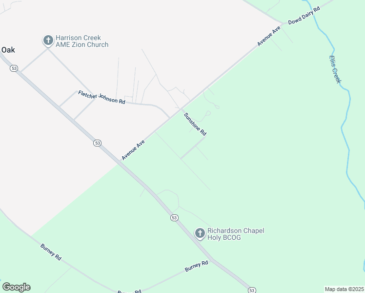 map of restaurants, bars, coffee shops, grocery stores, and more near 89 Sunny Lane in Bladenboro