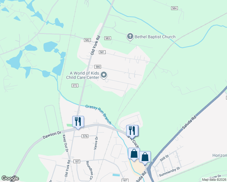 map of restaurants, bars, coffee shops, grocery stores, and more near 811 Hughes Street in Chester