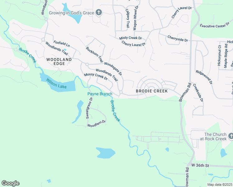 map of restaurants, bars, coffee shops, grocery stores, and more near 12604 Meadows Edge Lane in Little Rock