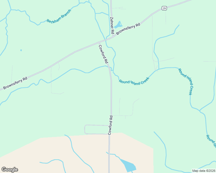 map of restaurants, bars, coffee shops, grocery stores, and more near 11688 Cowford Road in Athens