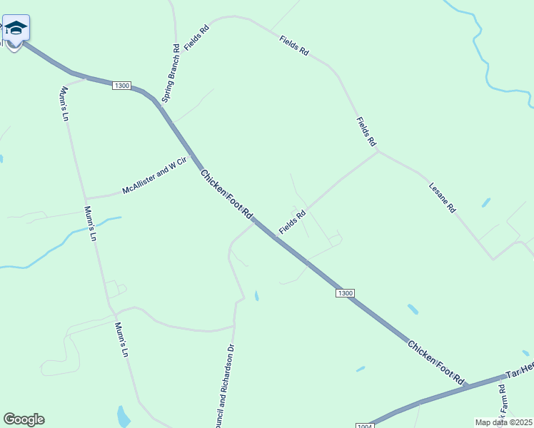 map of restaurants, bars, coffee shops, grocery stores, and more near 884 Chicken Foot Road in Tar Heel