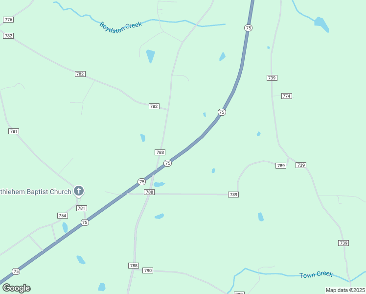 map of restaurants, bars, coffee shops, grocery stores, and more near 6936 Alabama 75 in Ider