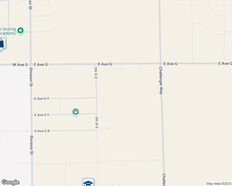 map of restaurants, bars, coffee shops, grocery stores, and more near East Avenue G 4 in Los Angeles County