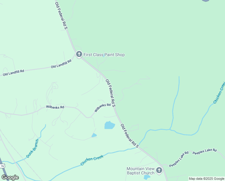 map of restaurants, bars, coffee shops, grocery stores, and more near 3008 Old Federal Road South in Chatsworth