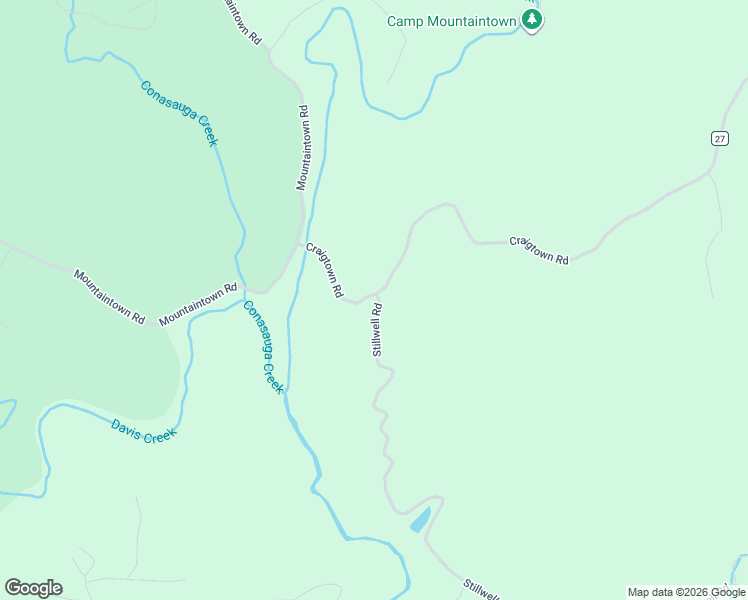 map of restaurants, bars, coffee shops, grocery stores, and more near 4112 Craigtown Road in Ellijay