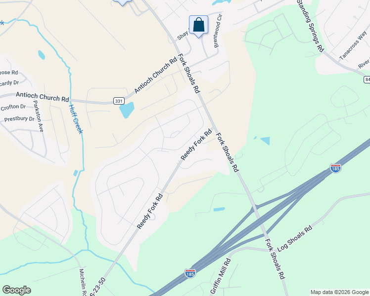 map of restaurants, bars, coffee shops, grocery stores, and more near 514 Whittier Street in Greenville