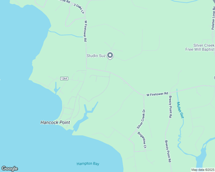 map of restaurants, bars, coffee shops, grocery stores, and more near 130 White Heron Ln in Swansboro