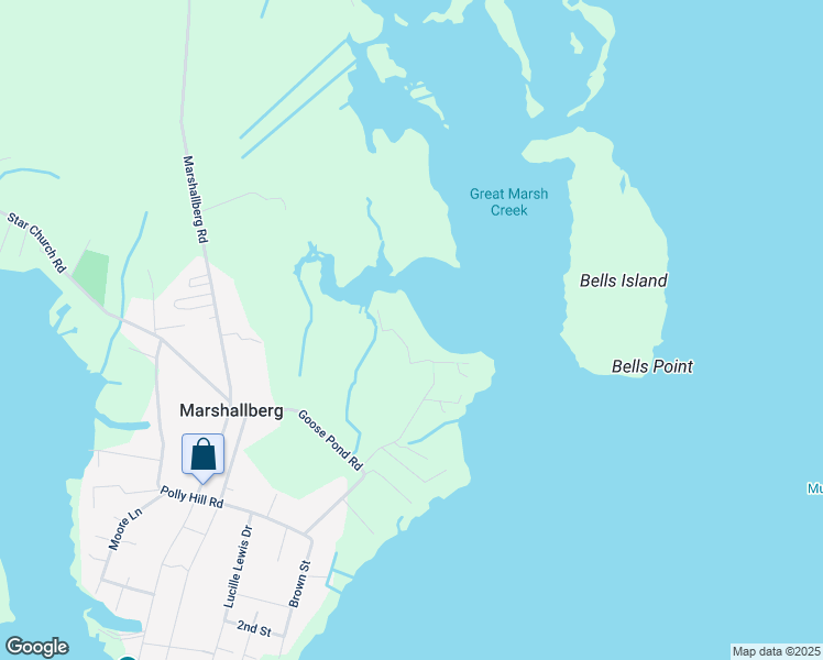 map of restaurants, bars, coffee shops, grocery stores, and more near 152 Taylor Road in Marshallberg