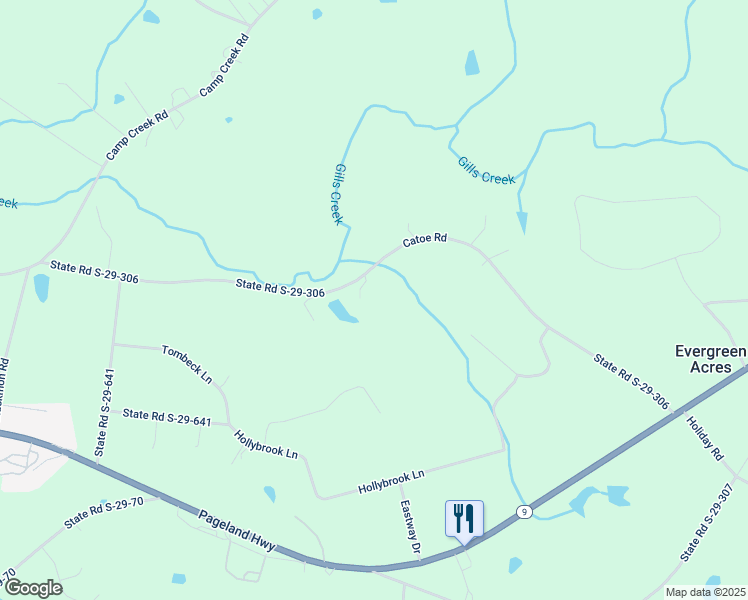 map of restaurants, bars, coffee shops, grocery stores, and more near 1920 Catoe Road in Lancaster