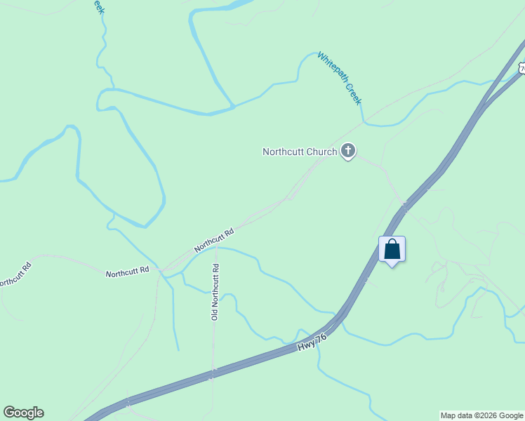 map of restaurants, bars, coffee shops, grocery stores, and more near Old Northcutt Road in Ellijay