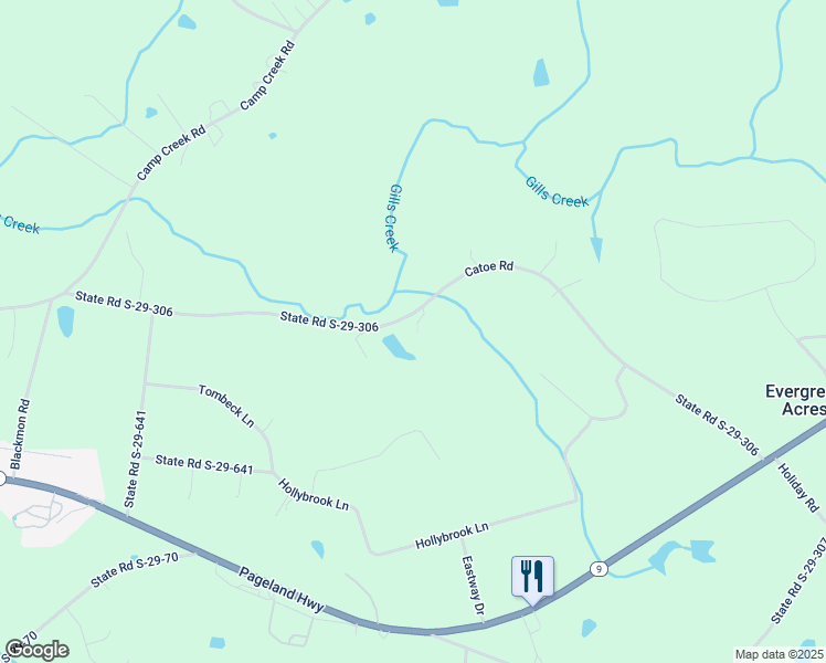 map of restaurants, bars, coffee shops, grocery stores, and more near 1920 Catoe Road in Lancaster
