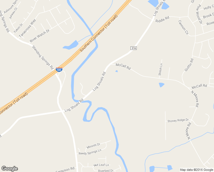 map of restaurants, bars, coffee shops, grocery stores, and more near 234 Log Shoals Road in Greenville