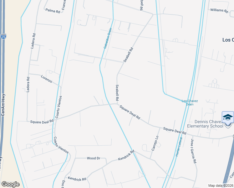 map of restaurants, bars, coffee shops, grocery stores, and more near 8 Seabell Road in Belen