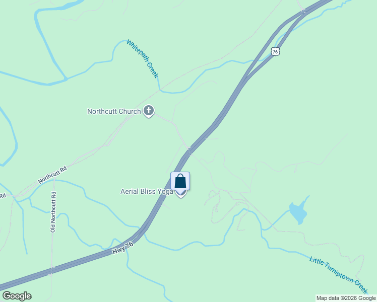map of restaurants, bars, coffee shops, grocery stores, and more near 1328 Old Northcutt Road in Ellijay