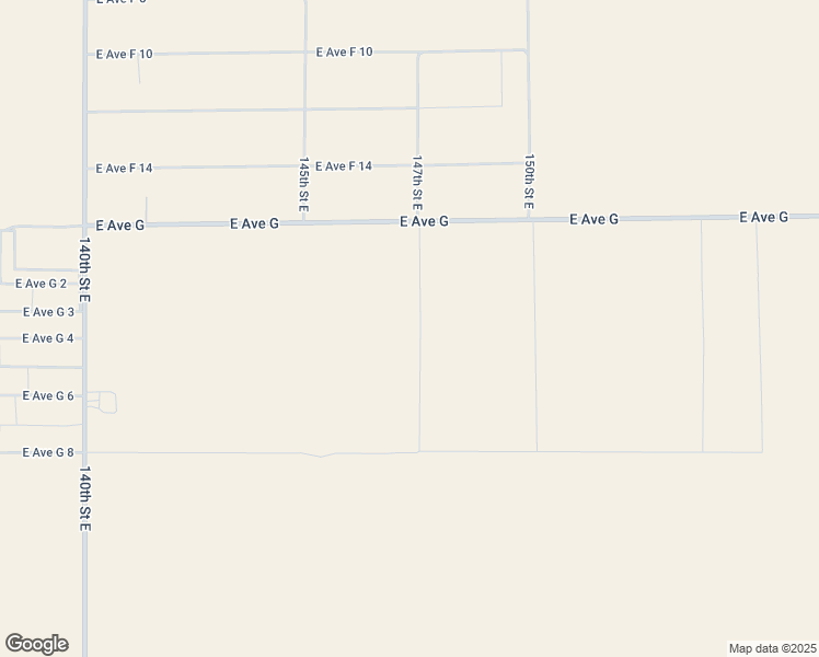 map of restaurants, bars, coffee shops, grocery stores, and more near 147th Street East in Los Angeles County