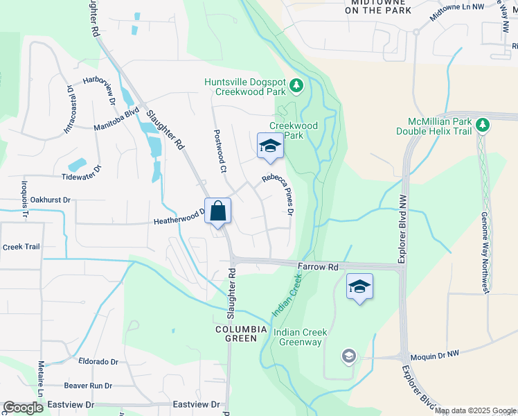 map of restaurants, bars, coffee shops, grocery stores, and more near 121 River Oaks Dr in Madison